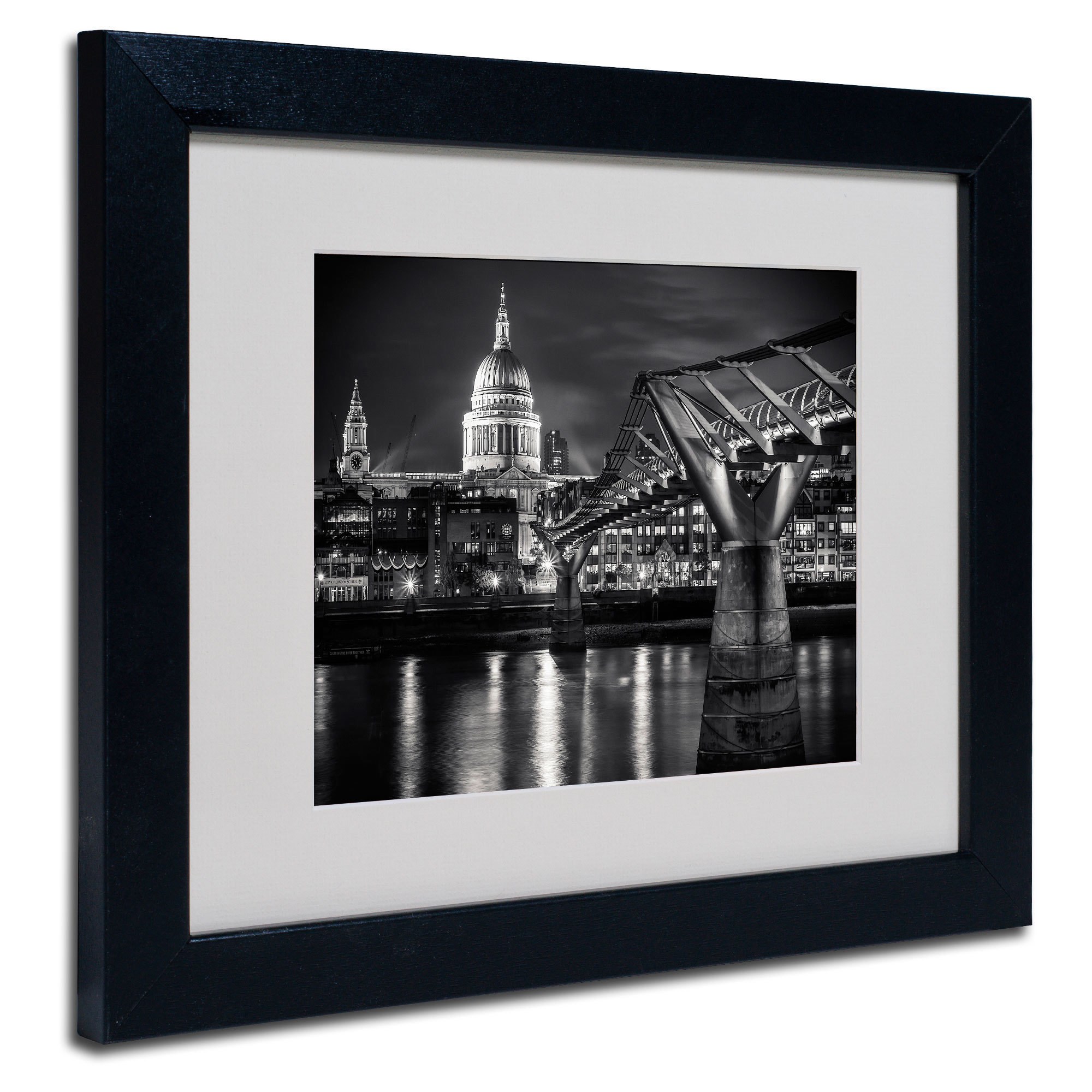 Trademark Fine Art "Letters From London" by Giuseppe Torre, Black Frame