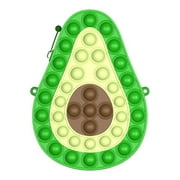 Nokiwiqis Cartoon Food Animal Shape Zipper Purse Press Bubble Fidget Toy