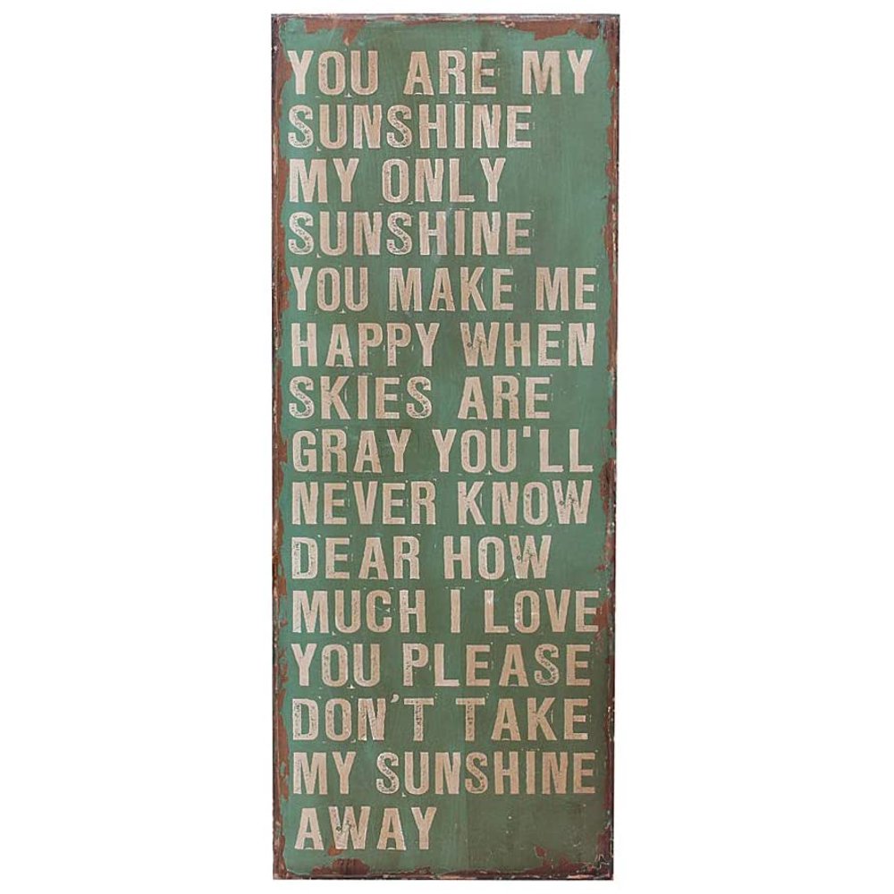 You are My Sunshine Inspirational Wall Plaque with Sayings Rustic Wood Wall Decor Sign Wood