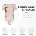 thumbnail image 6 of Uemuo Star Cute Dog Pattern Women's One Piece Short Sleeve Swimsuit Rash Guard Surfing Modest Quick-drying Swimsuit Beach Essentials-Medium, 6 of 9