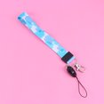 thumbnail image 3 of KAKOWELY Hanging Rope 2Pcs Blue Leaves Pattern Detachable Hanging Rope Multi-functional Lanyard Mobile Phone Case Rope Long Short Hanging Rope17.72"X0.79"X0.39", 3 of 5