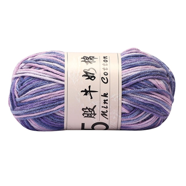 Birdeem Five Strands of Milk Cotton Gradient Hand-Woven Diy Doll Sections Dyed Baby Wool Ball