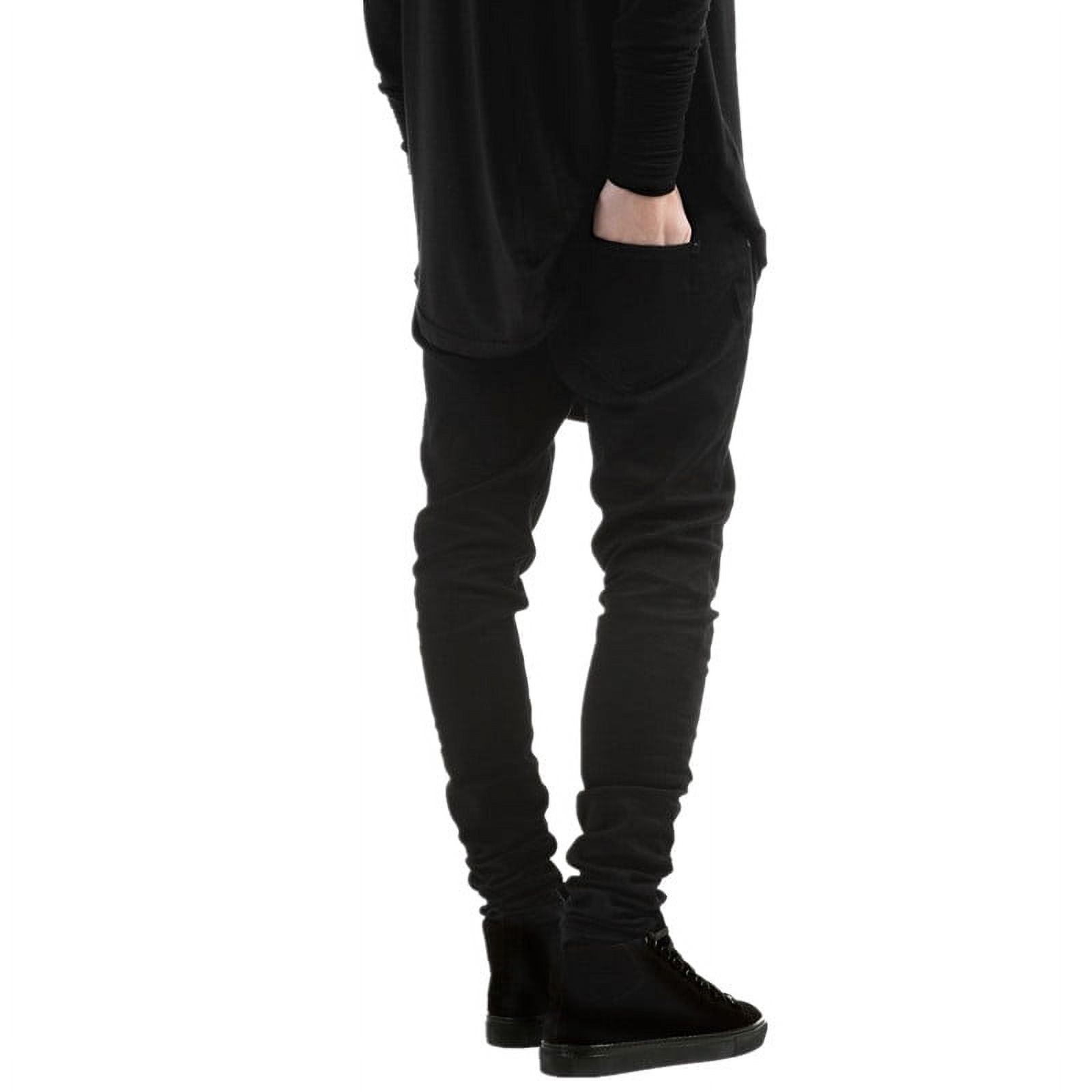 Black ripped joggers sale