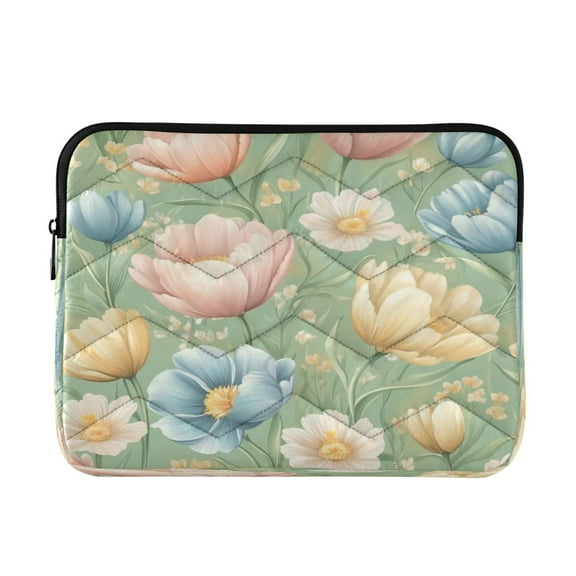 Laptop Bag Briefcase Computer Inner Bag Computer Bag Laptop Sleeve Case for Work Travel School Pink Tulips and Cosmos