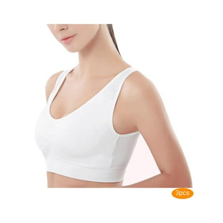 

3pcs Women Wirefree Seamless Sport Bra Running Top Push Girl Breathable Yoga Up