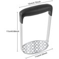 thumbnail image 2 of Potato Masher Stainless Steel, Potato Masher, Vegetable Masher Potato Puree, Potato Press For Dishwasher-Safe, Mashed Potatoes, Creamy Mashed Potatoes, Vegetables And Fruits, 2 of 7