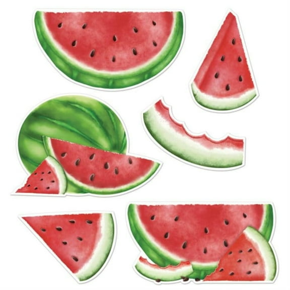 Beistle 53955 5 x 11 in. Summer Decoration Watermelon Cutout