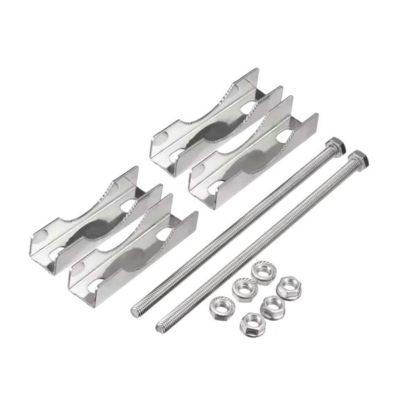 LeeQinersw Double Antenna Mast Clamp Fixing Fixture for TV Ham Weather Station Umbrella