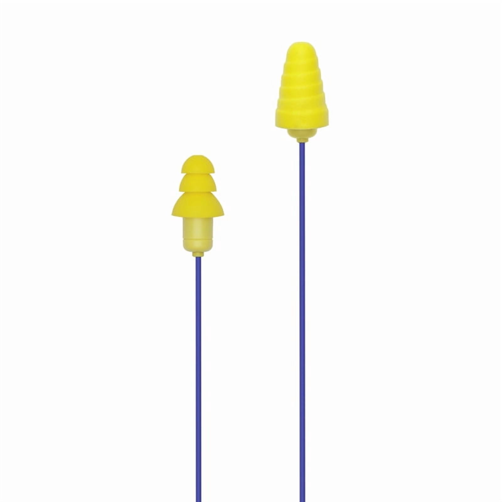 Plugfones Liberate 2.0 Wireless Bluetooth In-Ear Earplug Earbuds- Noise Reduction Headphones with Noise Isolating Mic and Controls (Blue & Yellow)