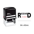 thumbnail image 1 of Shiny Date Stamp Self Inking With Received Text Ofiice Stationery Rubber Stamper S-829D, 1 of 1