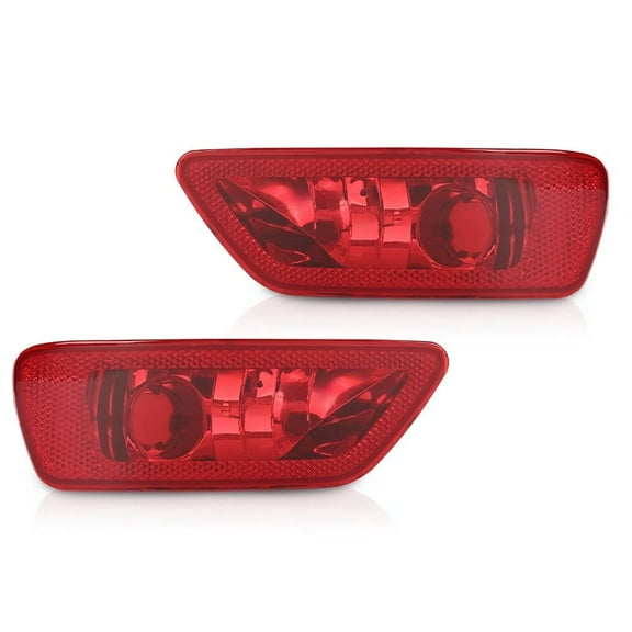 2x Red LED Rear Bumper Fog Tail Brake Lights Fit For 2011-2021 Jeep Grand Cherokee