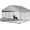 7.5x7.5x6.6 ft, variant on Large Metal Outdoor Dog Kennel – 7.5x7.5 FT x 6.6 FT Wire Dog Enclosure with Waterproof Roof, 360° Rotating Feeding Door, Secure Outdoor Run for Backyard or Farm