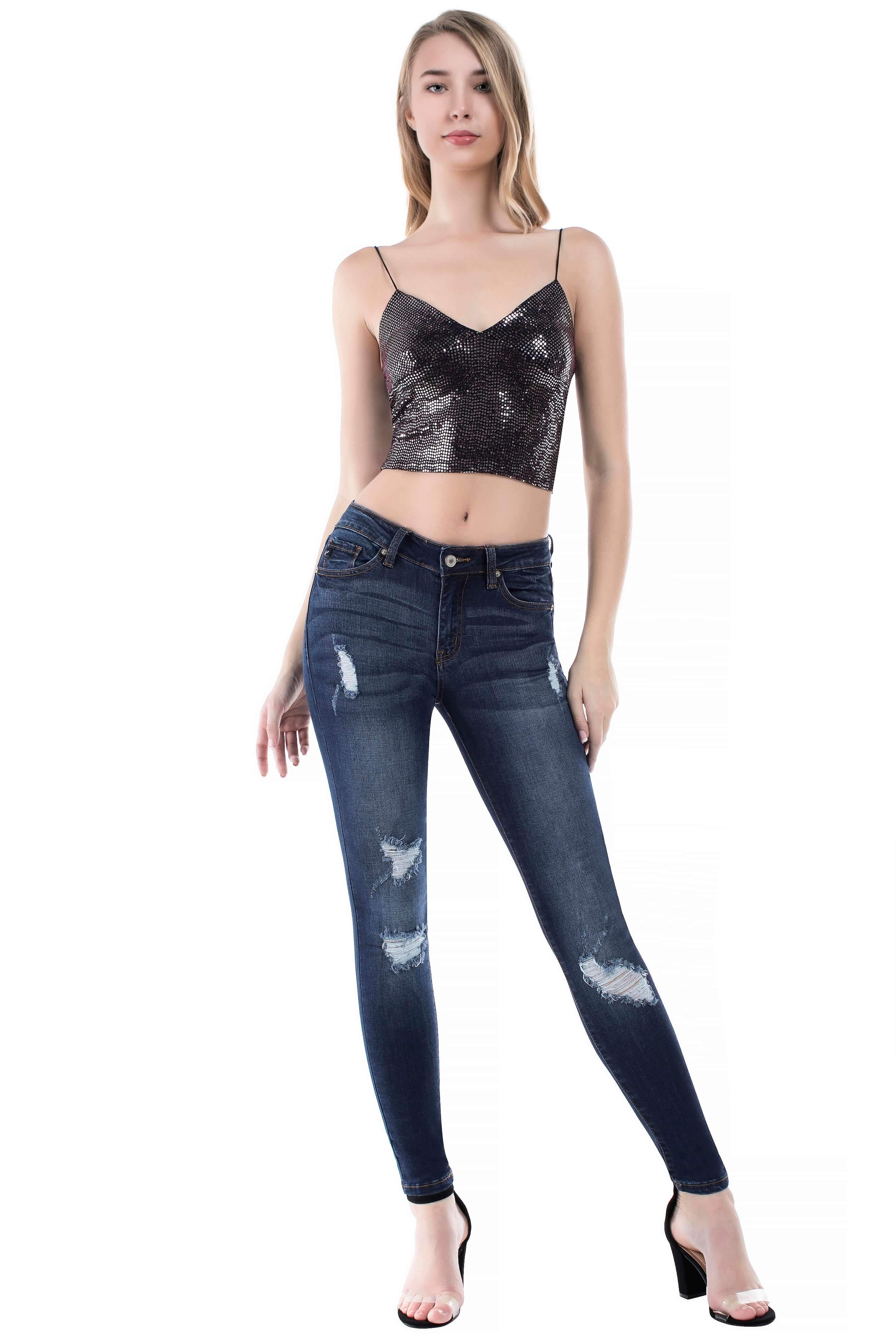 Destroyed Skinny Jeans - KC8001 