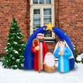 thumbnail image 1 of Inflable Navideño Importadora La Merced La Sagrada Familia 1.80 m Poliéster PU Alta Resistencia Iluminación Led, 1 of 6