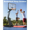 thumbnail image 2 of Cofiyard Portable Basketball Hoop, 44" Shatter-Proof Polycarbonate Backboard, 5.25-10FT Height Adjustable with Portable Wheels for Youth and Adults, 2 of 7