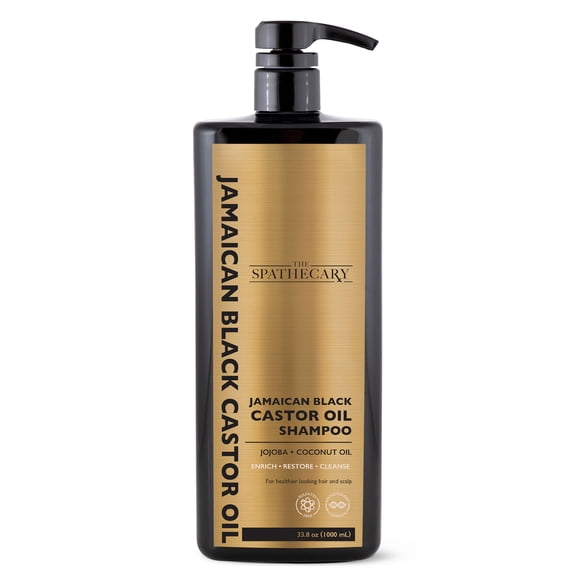 The Spathecary Castor Oil Shampoo, Rich with Jojoba Oil, Coconut, Vitamin E, and Argan Oil 33.8 oz