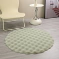 thumbnail image 6 of Btomtd 20" Round Area Rug for Living Room, Soft Floor Cushion Carpet, Decorative Doormat for Sofa and Coffee Table, Practrical Non-Slip Floor Mat for Daily Use, Green, 6 of 6