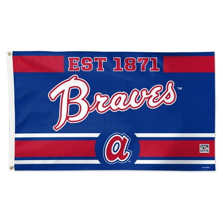 WinCraft Atlanta Braves 3' x 5' Single-Sided Franchise Establishment Deluxe Flag