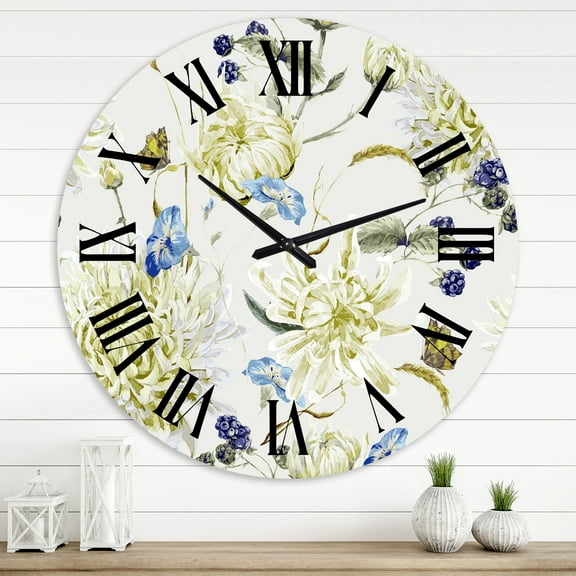 Designart 1 in Quartz Traditional Wall Clock