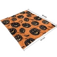 thumbnail image 4 of Halloween Black Pumpkins and Bats Blanket,Comfortable Soft Flannel Throw Blanket,All Season,Warm Lightweight Blankets for Sofa Bed Couch Living Room Chair,50"x60", 4 of 4