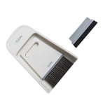 VONKY Mini Broom Dustpan Set Desktop Broom Dust Pan Tiny Dustpan Brush Set For Cleaning Table Countertop Keyboard Grey White