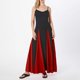 thumbnail image 1 of WILLBEST Vestidos Largos Casuales para Mujer, Vestido Maxi sin Mangas con Bloques de Color, Vestido de Patchwork de Corte Bajo, Vestido de Cintura Alta, Vestido Fluido de Línea A Extra Grande, 1 of 3