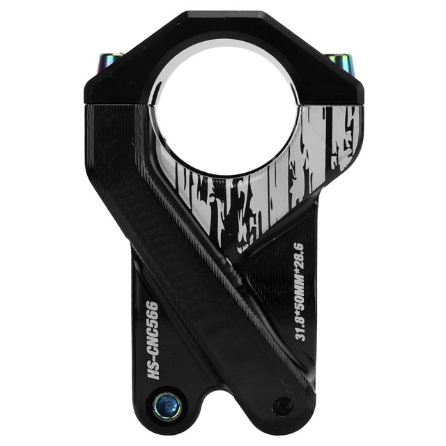 Vástago de bicicleta de montaña Vástago de manillar corto de aluminio 31,8x50 mm Accesorios de bicicleta para la mayoría de las bicicletasNegro