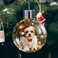 thumbnail image 5 of ChicYu Christmas Puppy Snow Globe Festive Design Exquisite Snow Effect for Tabletop Mantel Home Holiday Decor Gift Christmas Dog Snow Ornaments, 5 of 6
