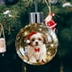 thumbnail image 5 of Adornos navideños de nieve para perros | Bola de cristal con figuras de cachorros con atuendo festivo | Varias razas, incluyendo pastor alemán, chihuahua, maltés y corgi | Adorno navideño para árbol, 5 of 6