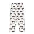 thumbnail image 3 of Lsque Dachshund Dog Puppy Print Women's Pajama Pants, Lounge Pant - Comfortable Home Wear,Elastic Waistband, Stylish Design-Small, 3 of 9
