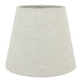 thumbnail image 3 of Meriville Set of 2 Natural Linen Clip On Chandelier Lamp Shades, 4-inch by 6-inch by 5-inch (Natural, Set of 5), 3 of 6