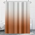 thumbnail image 2 of Burnt Orange Shower Curtain Set with Hooks Modern Ombre White Caramel Shower Curtains for Bathroom Hotel Dorm Solid Boho Waterproof Fabric Shower Curtain 84x72inches, 2 of 6