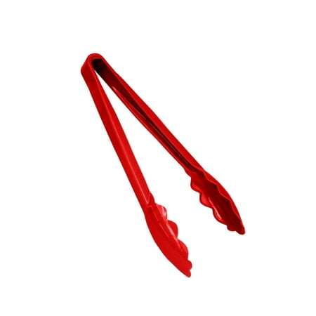 

6 Scallop Grip Tong Polycarbonate Red