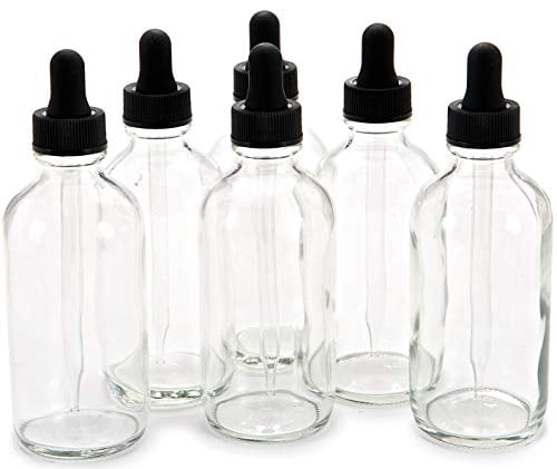 24 with Glass Eye Droppers Glass Bottles 10 ml 1/3 oz Amber Vivaplex 