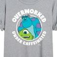 thumbnail image 3 of Monsters Inc. - Overworked Under Caffeinated - Women's Oversized T-Shirt, 3 of 5