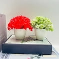 thumbnail image 7 of Mightlink Simulation Chrysanthemum Colorful Artificial Flower Chic Landscaping Scene Layout Decoration Reusable Plastic Fake Potted Plant Table Ornament for Wedding Party, 7 of 7