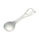 thumbnail image 4 of Tenedor cuchara cubiertos ligeros para acampar, abridor de botellas portátil, multiusos para exteriores Plata, 4 of 9