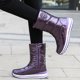 thumbnail image 5 of Botas de nieve para mujer impermeables de algodón de gran tamaño antideslizantes, 5 of 6