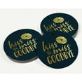 thumbnail image 3 of Inkdotpot Gold Foil Paper Hang Tags Kiss The Miss Goodbye Bridal Shower Favor Tags 100 Pieces, 3 of 6