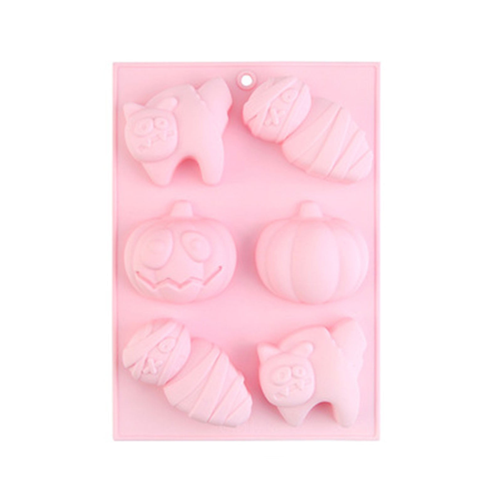 HENGSONG Pink 2 Bats Horror Halloween Silicone Turn Sugar Cake Decoration Molds DIY Baking Soap Kitchen Tools 