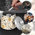 thumbnail image 4 of Yayeee Ashtray with Lid for Cigarette Smokeless Stainless Steel Home Ash Holder, Halloween Cute Ghosts, 4 of 7
