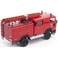 thumbnail image 3 of Road Signature 1965 Magirus Deutz 100 D 7FA LF8-TS Red Fire Engine 1/43 Diecast Model by Road Signature, 3 of 4