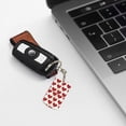 thumbnail image 6 of Goofa Love Printed Rectangular Metal Keychain Bag Charm Floral Charm for Purse Keys Metal Keyring Gift for Women Accessories, 6 of 7