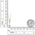 thumbnail image 6 of Gem Stone King 10K Yellow Gold Sky Blue Aquamarine and Lab Grown Diamond Pendant Necklace for Women | 0.53 Cttw | Gemstone March Birthstone | Princess 5MM | With 18 inch Chain, 6 of 6