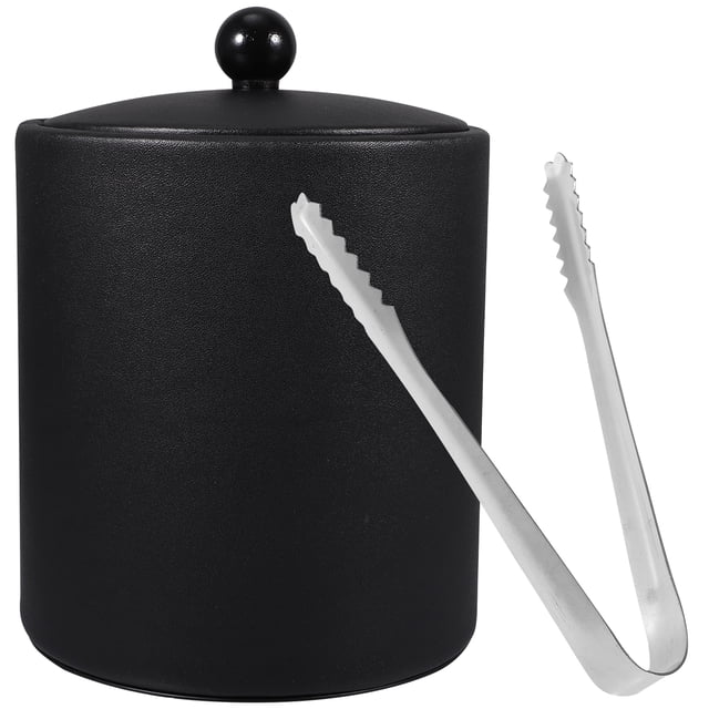 BRIGHTFUFU 1 cubo de hielo de acero inoxidable, cubo de vino espesado, cubo de vino con pinzas