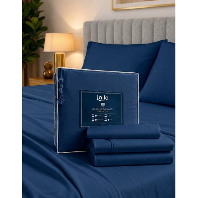 Juego de Sabanas Premium Tacto Egipcio 1800 Hilos, Laila Comfort