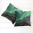 thumbnail image 6 of Ambesonne Green Throw Pillow Cover 2 Pack, Polaris Mountain, 18", Army Green Blue Grey, 6 of 7