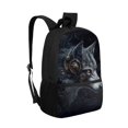 thumbnail image 2 of HUIACONG Dark Wolf School Backpack for Primary Kids Lightweight Wear‑Resistant Large Capacity for Boys Girls Ages 6‑18 Daily Travel, 2 of 6
