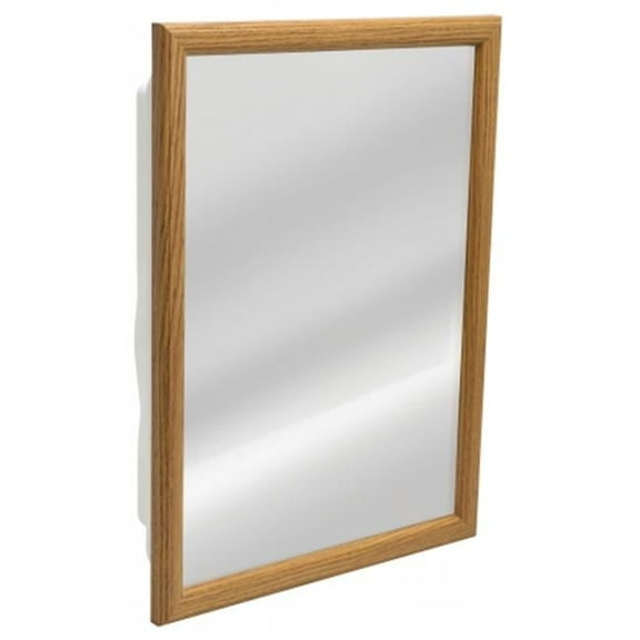 Convenience Concepts, Brown, Plastic, Surface and Recess Mount Medicine Cabinet, 16" x 22"