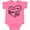 Hot Pink, variant on Inktastic I Love My Oma and Opa in Black Chalk Heart Boys or Girls Baby Bodysuit